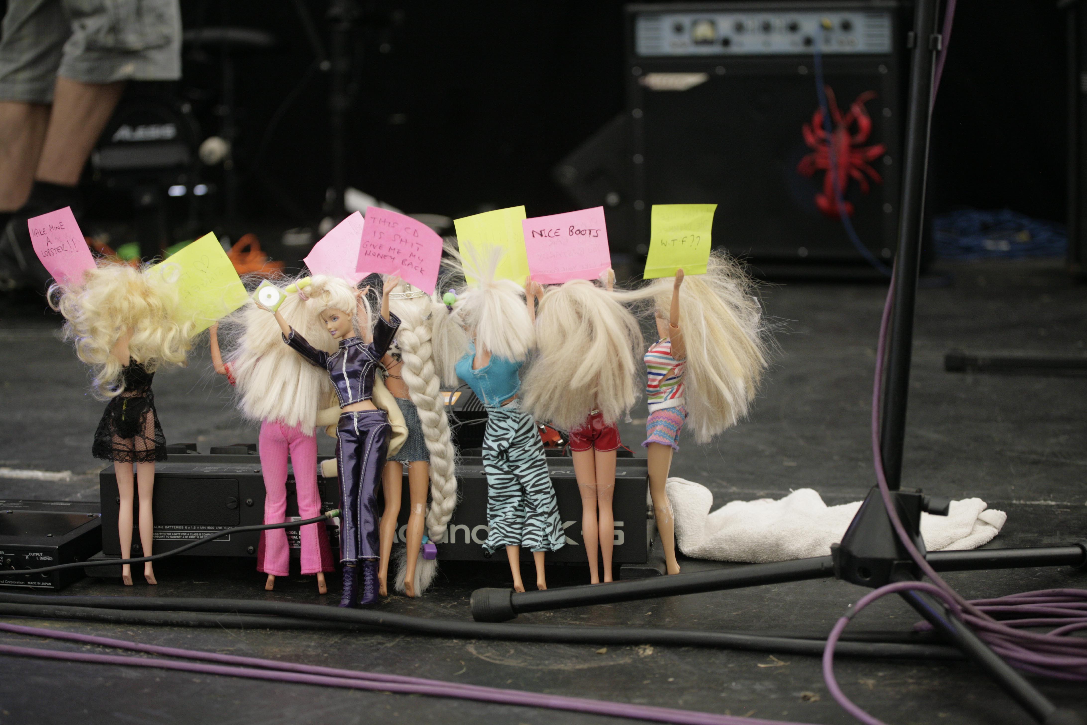 Cambridge Rock Festival 2012 Exhibit A Groupies Barbie